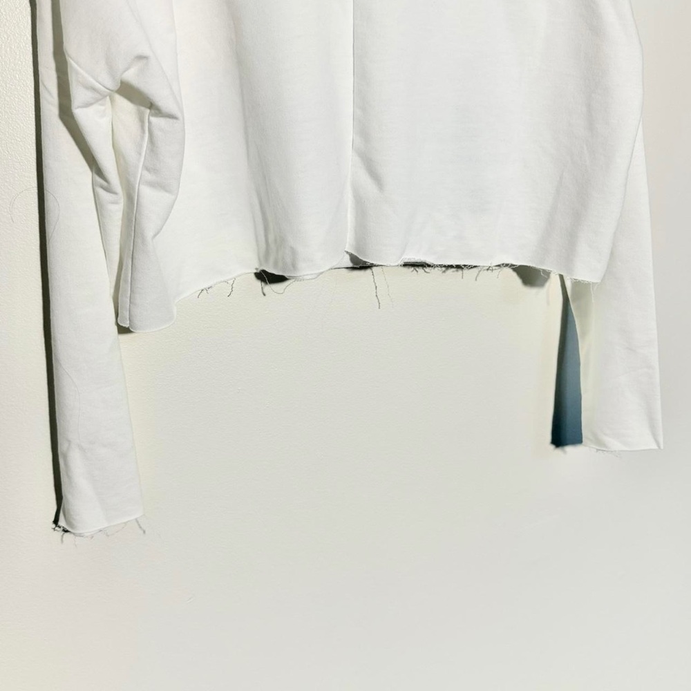 Y2K Wet Seal Volkswagen VW Bus crop Long Sleeve b&W Graphic print tee medium - Picture 6 of 8